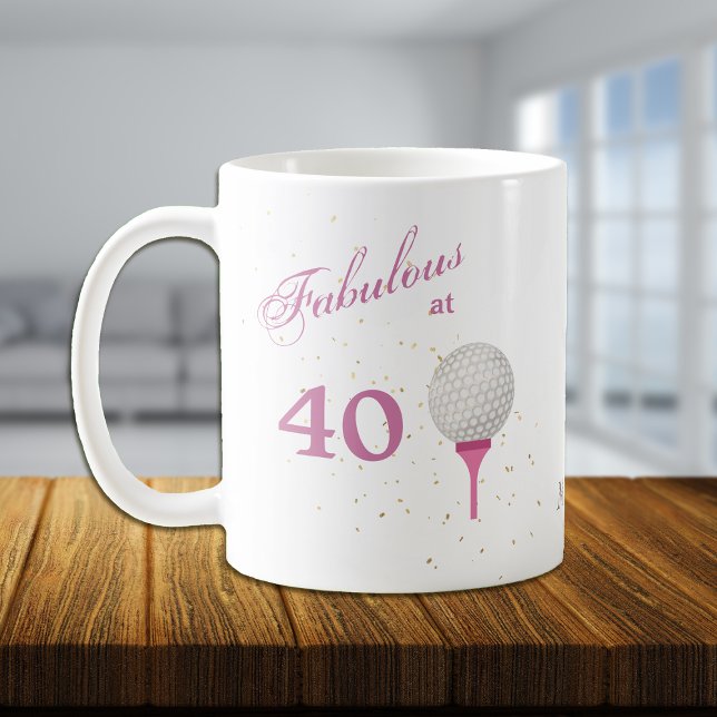Mug Fabuleux à 40 Golf Personnalisé (Créateur téléchargé)
