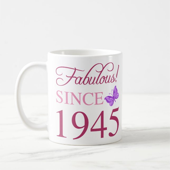 Mug Fabuleux depuis 1945 80e anniversaire (Gauche)