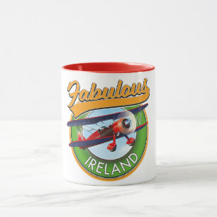 Mug fabuleux patch de voyage en Irlande.