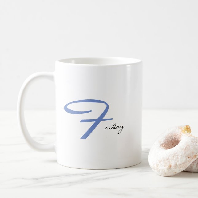 Mug Fabulous Friday Weekend Feeling Fun Text Design Co (Avec donut)