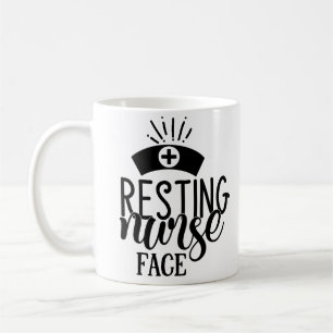 Mug Face de l'infirmière de repos