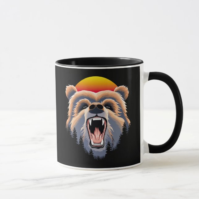 Mug Face d'ours grizzli (Droite)