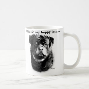 Mug Face joyeux de Rottweiler