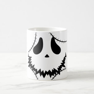 Mug Face simple de citrouille jack-o-lanterne Hallowee