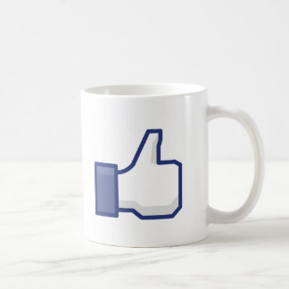 Mug Facebook aiment le bouton