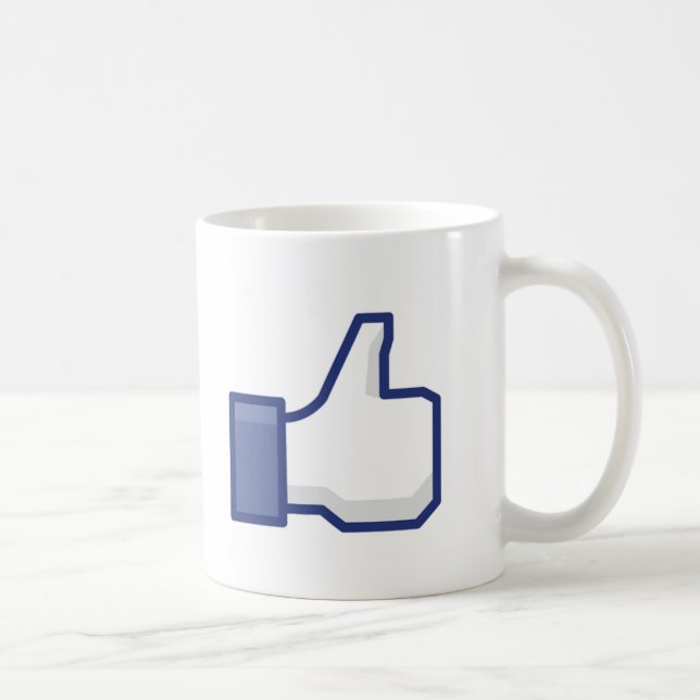 Mug Facebook aiment le bouton (Droite)