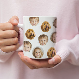 Mug faciale personnalisée à trois photos Cadeau