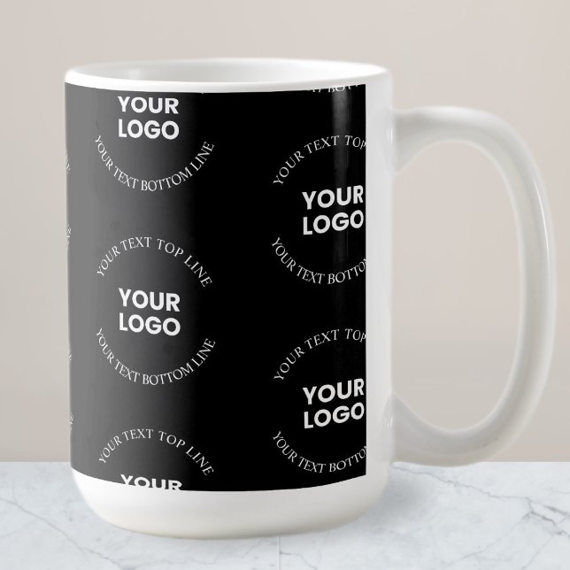 Mug Facile à remplacer Logo et Motif de texte modifiab (Créateur téléchargé)