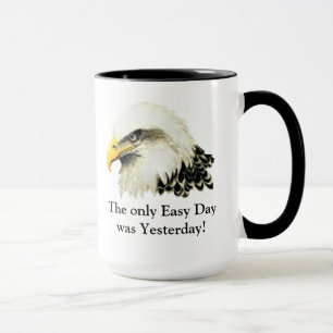 Mug Facile Jour ! Citation USA Military Bald Eagle