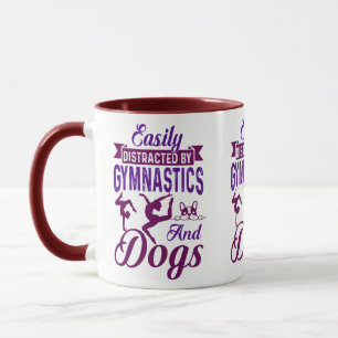 Mug Facilement Distrait Par La Gymnastique Et Les Chie
