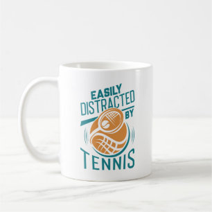 Mug Facilement Distrait Par Le Tennis