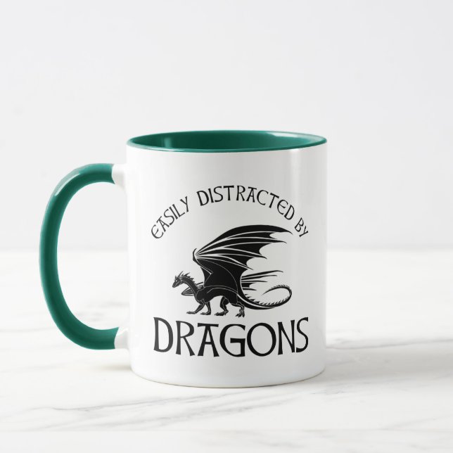Mug Facilement Distrait Par Les Dragons (Gauche)