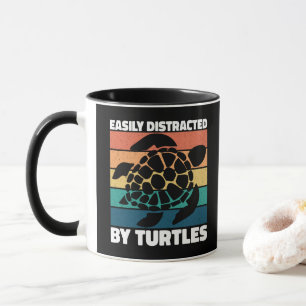 Mug Facilement Distrait Par Les Tortues Animal Marin D