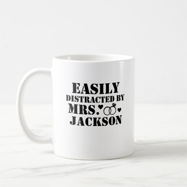 Mug Facilement distrait par Mme Marié Couple Correspon (Gauche)