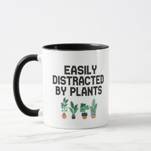 Mug Facilement Distrait Par Plantes Drôle Jardinage Ad
