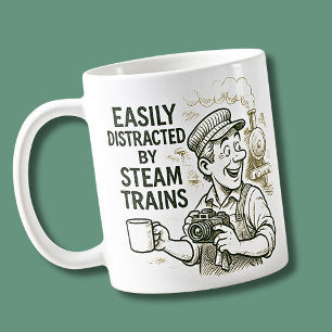 Mug Facilement Distrait Par Train À Vapeur, Ventilateu