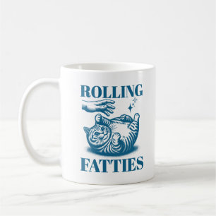Mug Factures roulantes Funny Fat Chat Mème Kitten Humo