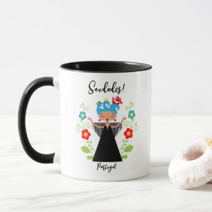 Mug Fado chanteuse avec caravelle portugaise