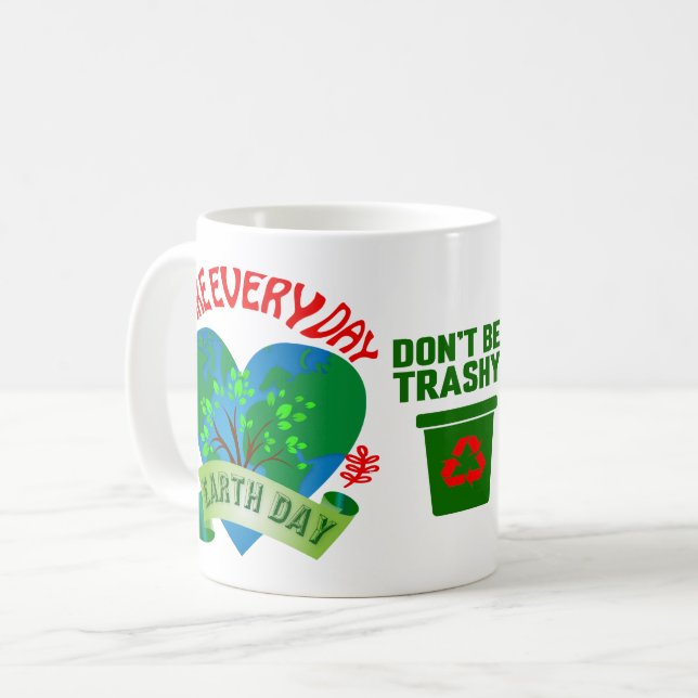 Mug Faire chaque Jour des terres de jour (Devant gauche)