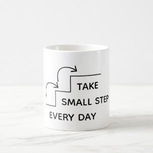 Mug Faire de Petits Pas Chaque Jour – Motivation Minim