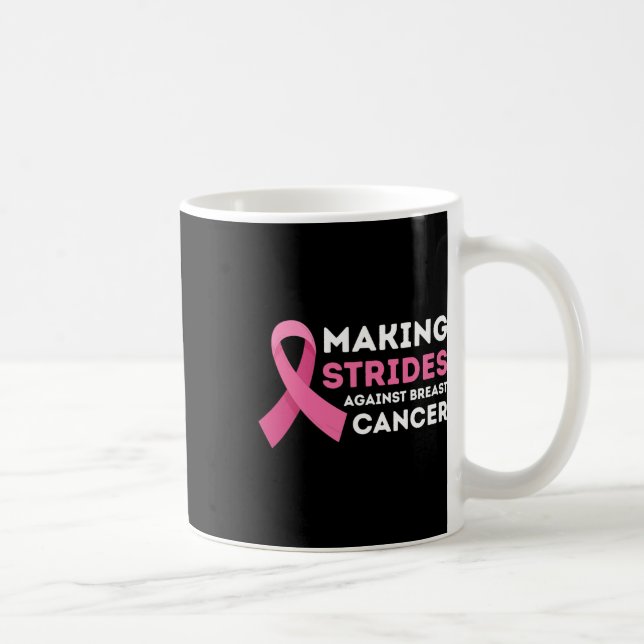 Mug Faire des progrès dans la sensibilisation au cance (Droite)