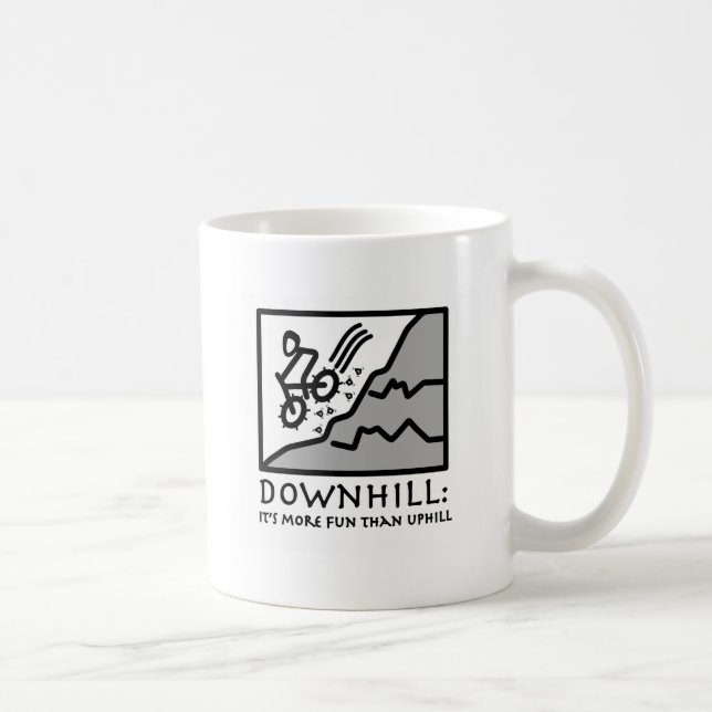 Mug Faire du vélo incliné de montagne de frisson (Droite)
