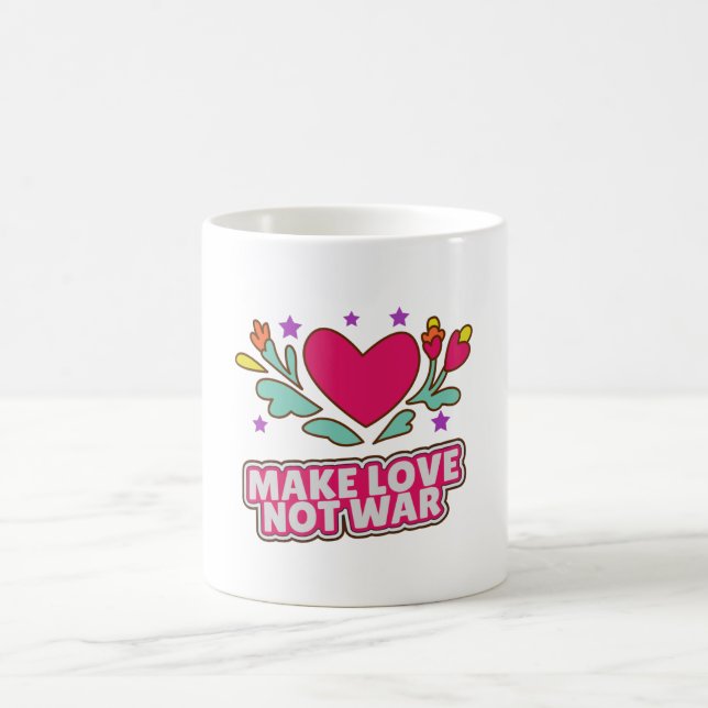 Mug Faire l'amour pas la guerre (Centre)