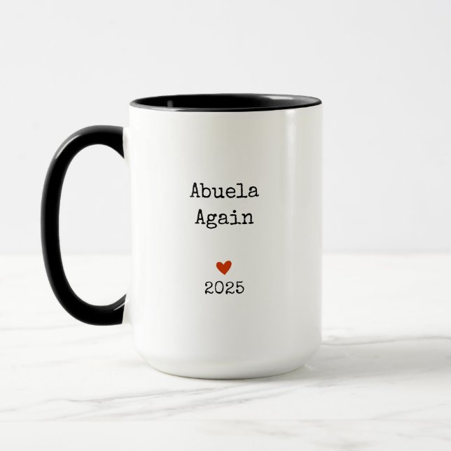 Mug Faire-part de grossesse Abuelo et Abuela de nouvea (Gauche)