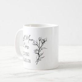 Mug Fairy conte rose noir et blanc mères jour