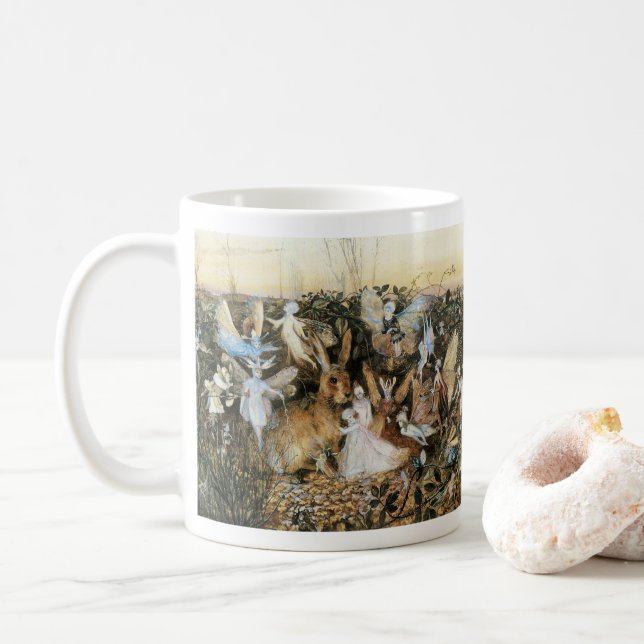 Mug Fairy Twilight de John Anster Fitzgerald (Avec donut)