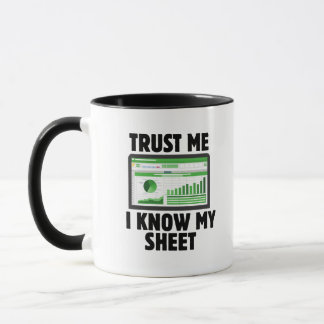 Mug Fais-moi confiance, je connais ma feuille, cadeau