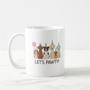 Mug Faisons la Fête Célébration de Fête de Chiens Mign