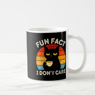 Mug Fait amusant Je m'en fiche Citation drôle de chat