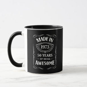 Mug Fait en 1973 50 ans d'être génial anniversaire 202