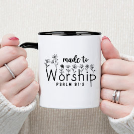 Mug Fait Pour Adorer La Bible Verse Christian Coffee M