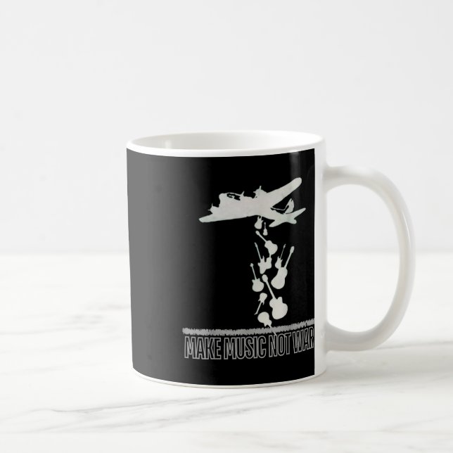 Mug Faites de la musique. Pas la guerre. (Droite)