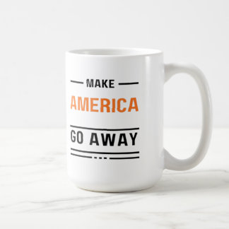 Mug Faites disparaître l'Amérique Typographie Orange S