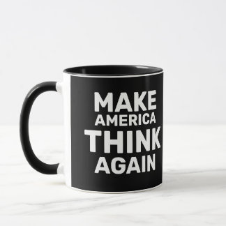Mug Faites repenser la pensée américaine mains off mou