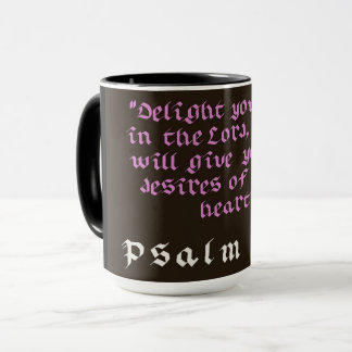 Mug Faites votre délice du Seigneur Carte postale chré