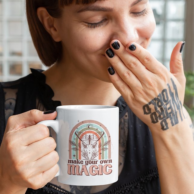 Mug Faites votre propre cuisine magique Boho Rainbow K (Créateur téléchargé)