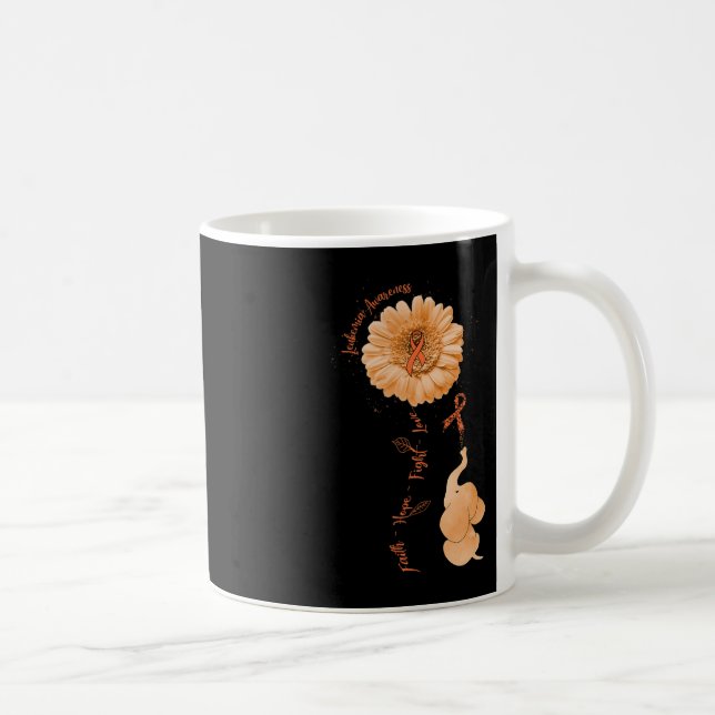 Mug Faith Hope combattre l'amour Eléphant Leucémie de  (Droite)