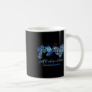 Mug Faith Hope Fight Love Sunflower Diabetes Sensibili