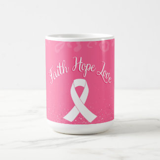 Mug Faith Hope Love Cancer Survivant