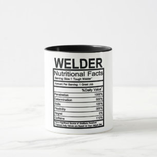 Mug Faits nutritionnels des soudeurs