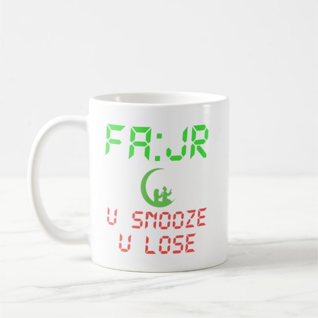 MUG FAJR U SNOOZE VOUS PERDEZ (Gauche)