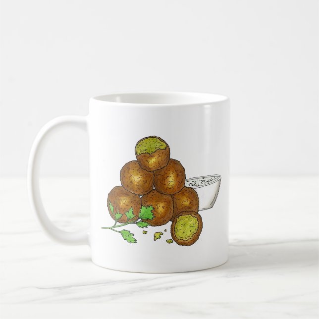 Mug Falafel Balls Moyen-Orient pois chiches égyptien (Gauche)