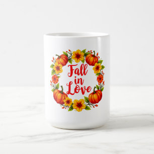 Mug Fall in Love : Vibrant Automne Wreath Design