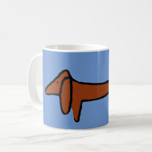 Mug Fameux Dachshund Abstrait