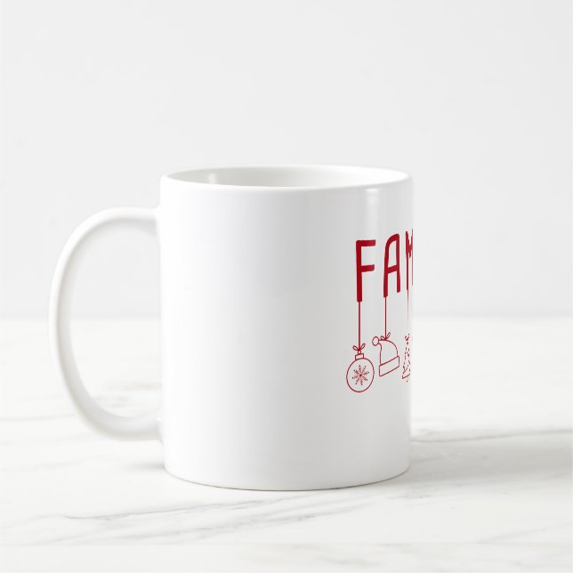Mug Famiglia Italienne - Correspondance de Noël de fam (Gauche)