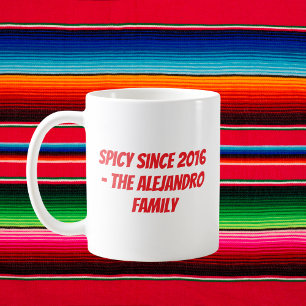Mug Famille Cinco de Mayo personnalisée